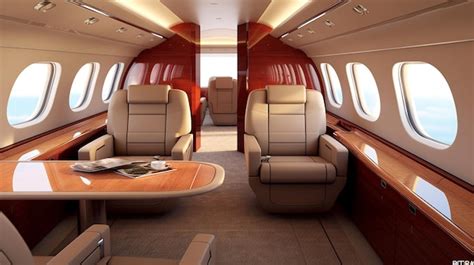 Premium AI Image | private jet interior HD 8K wallpaper Stock ...