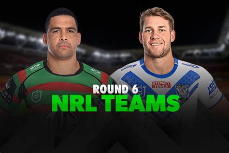 Nrl Round 6 Team Lists 2023 Nrl News