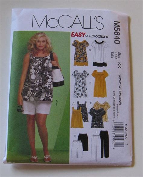 Mccalls Easy Endless Options M5640 Sewing Pattern Plus Size Shorts