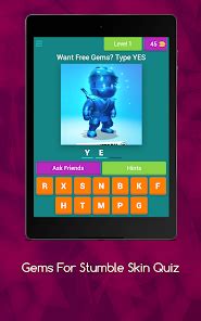 Unduh Gems For Stumble Skin Quiz Di PC Emulator LDPlayer