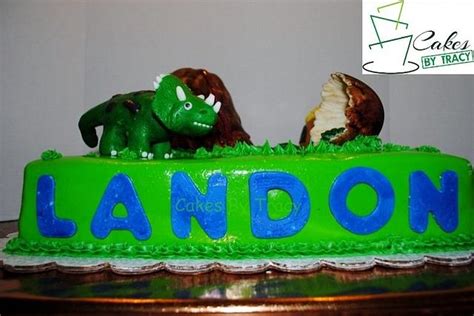 Dinosaur Cake Decorated Cake By Tracy Cakesdecor