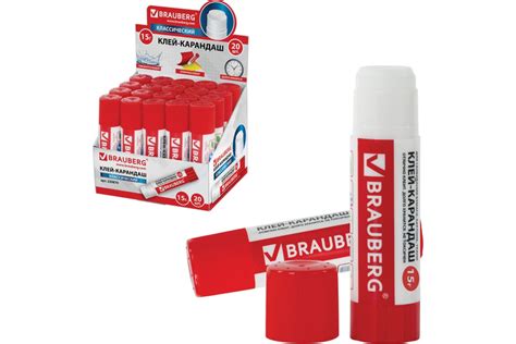 Клей-карандаш BRAUBERG 15 г 220870 - выгодная цена, отзывы ...