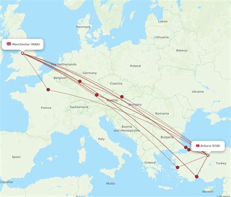 Flights From Manchester To Ankara MAN To ESB Flight Routes