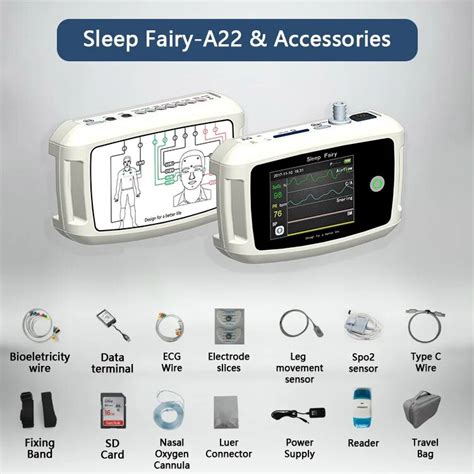 Polysomnography Psg Ecg Eeg Sleep Apnea Diagnosis Device Household Portable