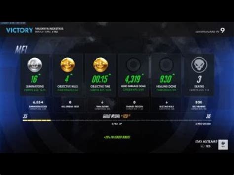 Overwatch Bronze Mei Defending Volskaya POTG Card YouTube