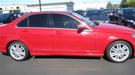 2008 Mercedes Benz C300 Red Stock 730867 Youtube