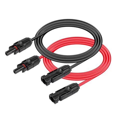 Cerrxian Awg Ft Solar Panel Extension Cable Pair Solar Male To