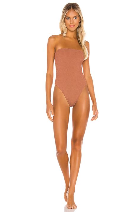 Tori Praver Swimwear Kelly One Piece In Bronze Revolve