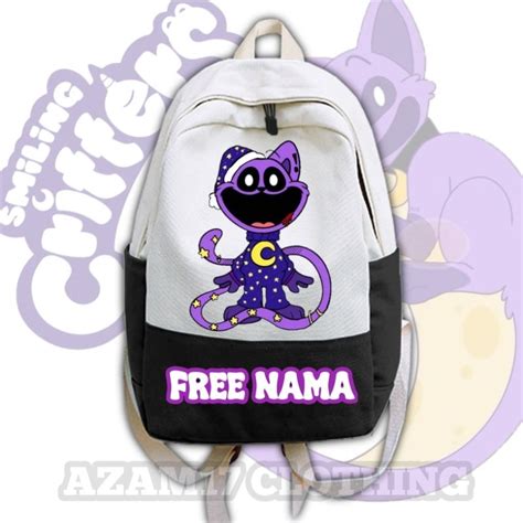 Catnap Smiling Critters Childrens Backpack Free Nameschool Bag