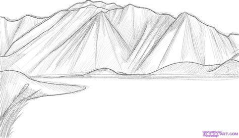 How To Draw Mountains In The Background