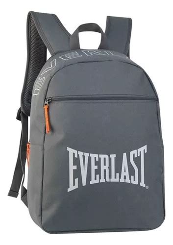 Mochila Esportiva Feminina Unissex Masculina Everlast Urban Cinza 27398