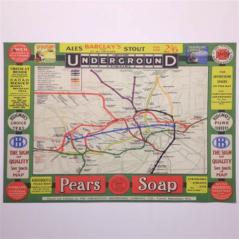 The London Underground - Vintage Map Reproduction – Big Wheel Press