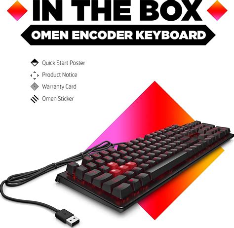 Hp Omen Encoder Customizable Mechanical Gaming Keyboard With