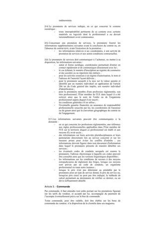 Cgv De Prestations De Services Entre Professionnel Et Consommateur Pdf