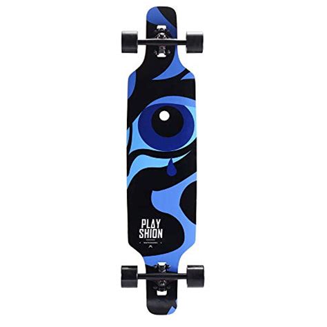 Playshion 39 Inch Drop Through Freestyle Longboard Skateboard Cruiser