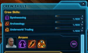 SWTOR Synthweaving Crafting Guide