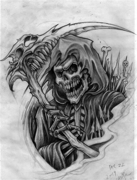 grim reaper tattoo design | Geometric tattoo design, Organic tattoo ...