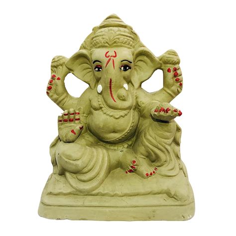 Buy Shopmefast Eco Friendly Handcrafted Clay Mud Ganpati Murti