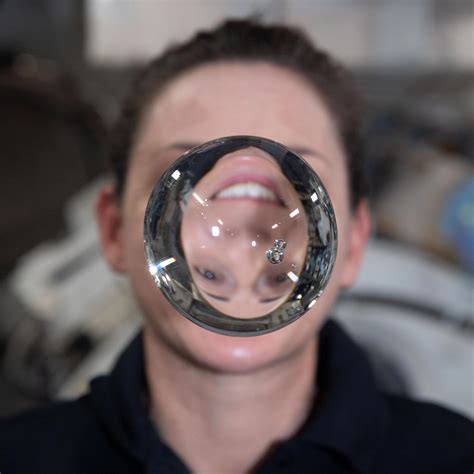 Incredible Image Of NASA Astronaut Nicole Mann Refracted Through A