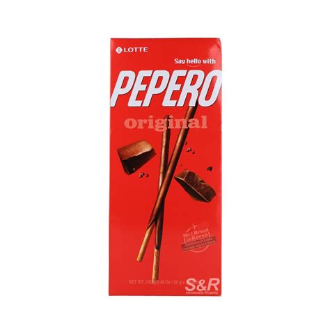 Lotte Pepero Original Chocolate Biscuit Sticks 30g X 8pcs Shopee