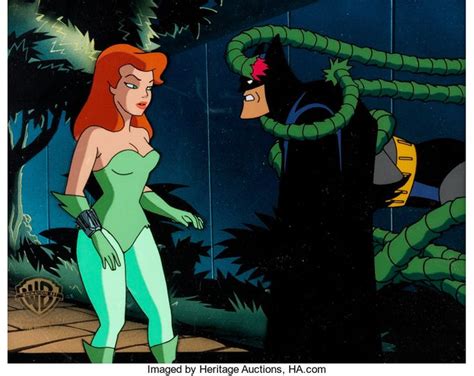 Batman: The Animated Series Poison Ivy and Batman Production Cel | Lot ...