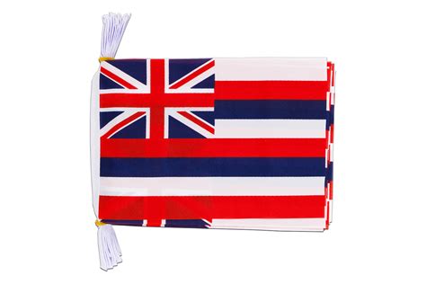 Hawaii Fahnenkette 15 X 22 Cm 3 M MaxFlags FlaggenPlatz De