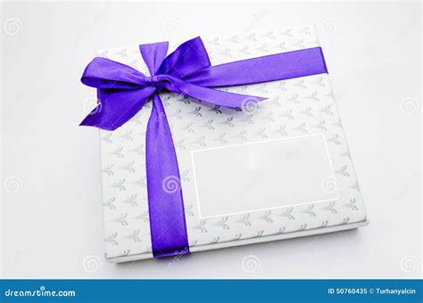 Purple Ribbon T Box Stock Image Image Of Clipart 50760435