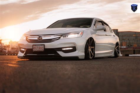 Honda Accord Slammed To The Ground On Rohana Custom Wheels Honda