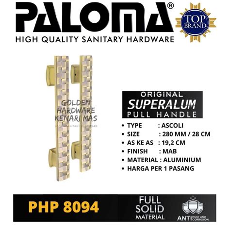 Jual PALOMA PHP 8094 TARIKAN GAGANG HANDLE PINTU PALOMA ASCOLI 280MM