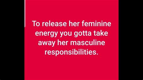 Feminin Energy Masculine Responsibilities Smh Youtube