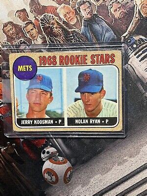 1968 Topps New York Mets Rookies Nolan Ryan Jerry Koosman 177 HOF Vg