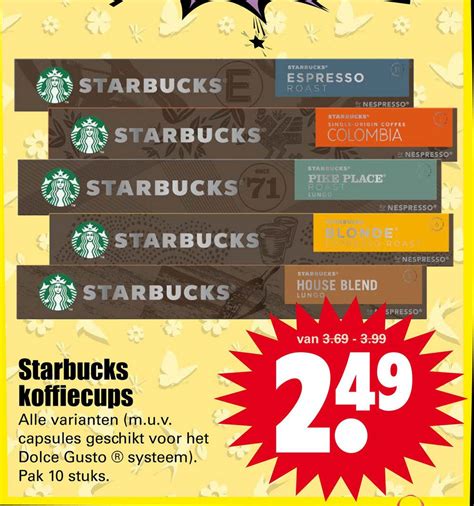 Starbucks Koffiecups Aanbieding Bij Dirk