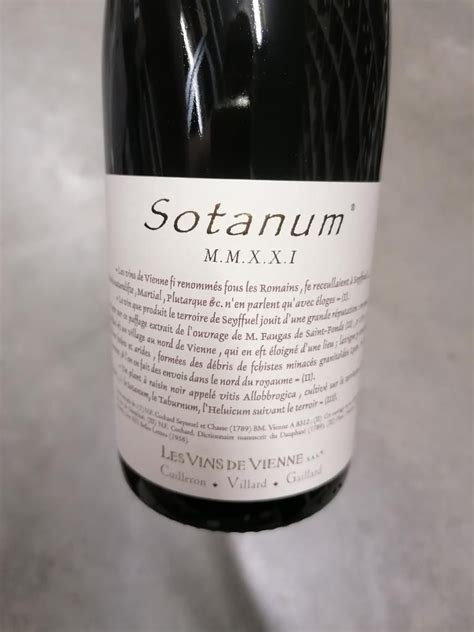 Les Vins De Vienne Sotanum France Rh Ne Northern Rh Ne Vin De