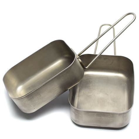 Original Dutch Army Stainless Steel Mess Tins Mess Kit Cooker Etsy