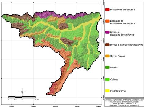 Mapa Geomorfológico Da Sub Bacia Hidrográfica Do Rio Mandu Download