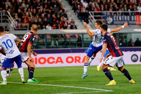 Serie A Bologna 1 1 Sampdoria Stankovic Debuts With A Point