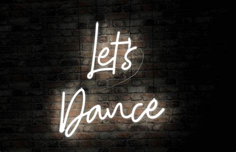 Napis Neon Let S Dance Neonowy Ledowy Neon Ledon LED Litery