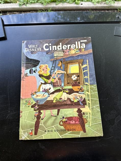 Vintage Walt Disneys Cinderella A Big Golden Book First Edition