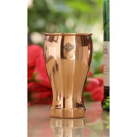 Pure Copper Wine Glass Goblet Tumbler Cup Use For Bar Home Hotel