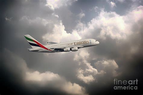 Emirates A380 Digital Art By Airpower Art Fine Art America