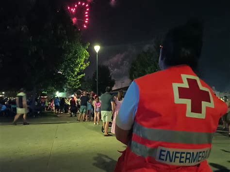 Cruz Roja atiende diez casos de síncopes por calor en la feria de