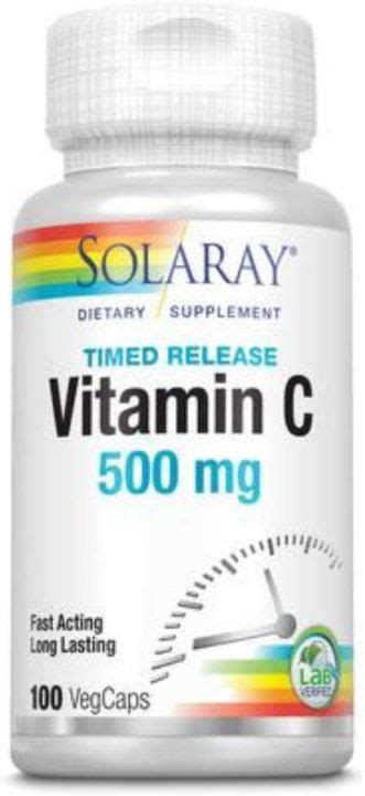 Solaray Vitamin C Time Release Mg Vegcaps