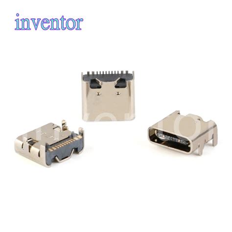 10pcslot 16 Pin Smt Socket Connector Micro Usb Type C 31 Female