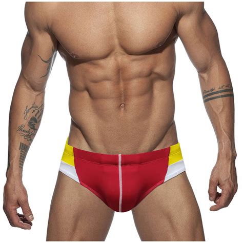 Kamemir Mens Swimwear Mens Swimming Trunks Flat Corner Beach Resort Water Park Soaking Hot