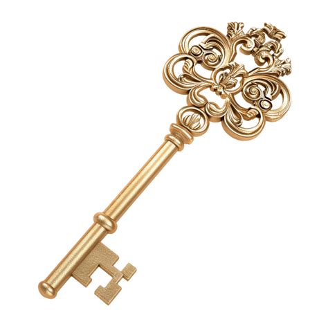 Skeleton Key, Vintage Key, Antique Key, Golden Key PNG Transparent ...