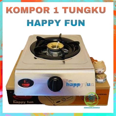 Jual KOMPOR SATU TUNGKU STAINLESS KOMPOR 1 TUNGKU HAPPY FUN KOMPOR