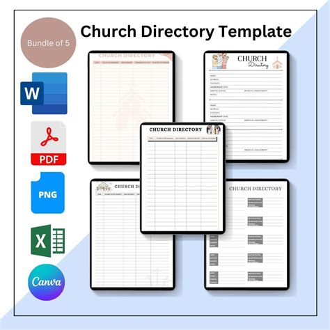 Church Directory Template Printable In Pdf Word And Excel