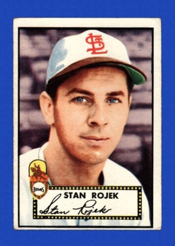 Topps Set Break Stan Rojek Vg Vgex Gmcards Ebay