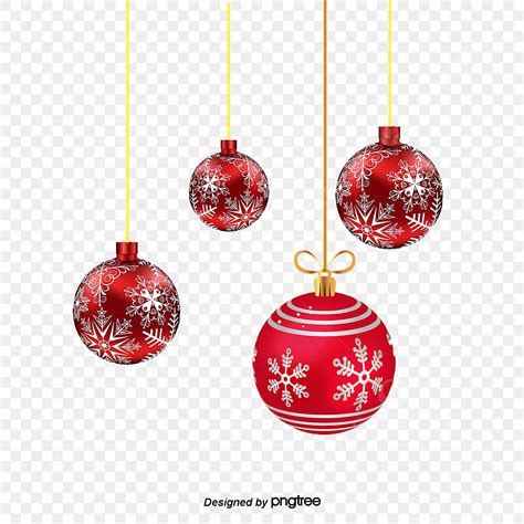 Vector Rojo Navidad Decoracion De Bolas PNG Dibujos Clipart De