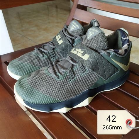 Nike Lebron James Ambasador X Cargo Olive Fesyen Pria Sepatu